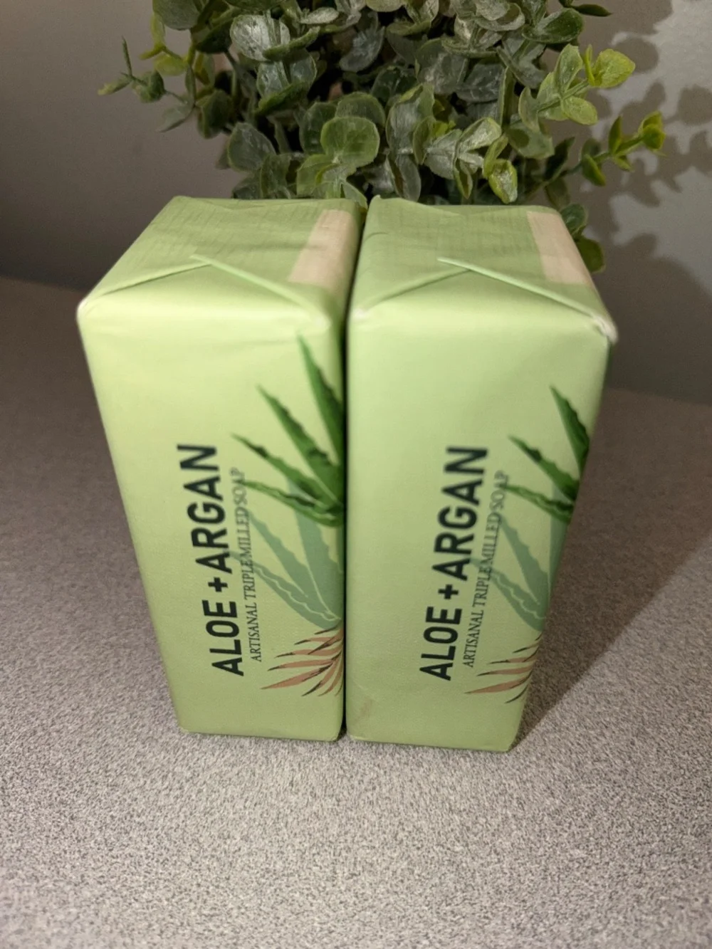 SAI Artisan ALOE + ARGAN Almond Face & Body Hydrating Micro-Scrub Soap